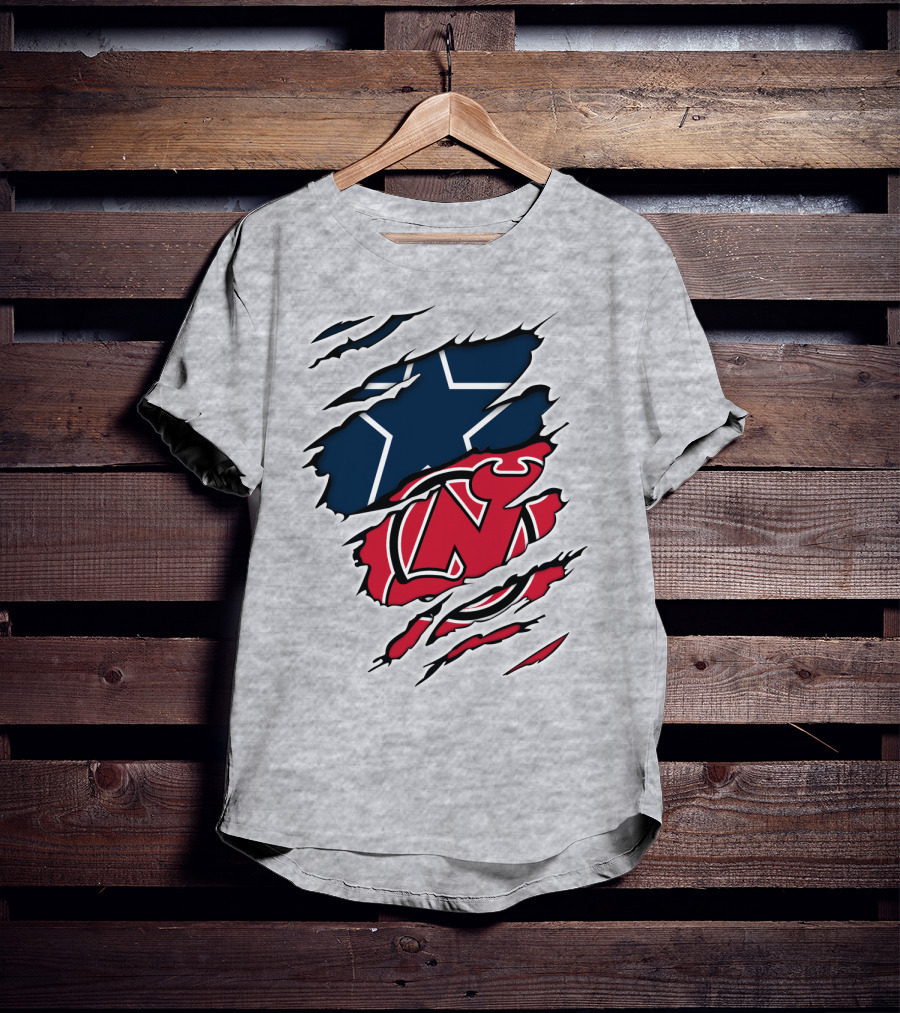 Dallas Cowboys New Jersey Devils Fusion T-Shirt