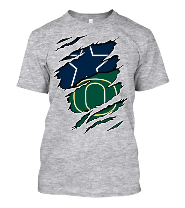 Cowboys Ducks Cowboys Star And O Logo Combination T-Shirt