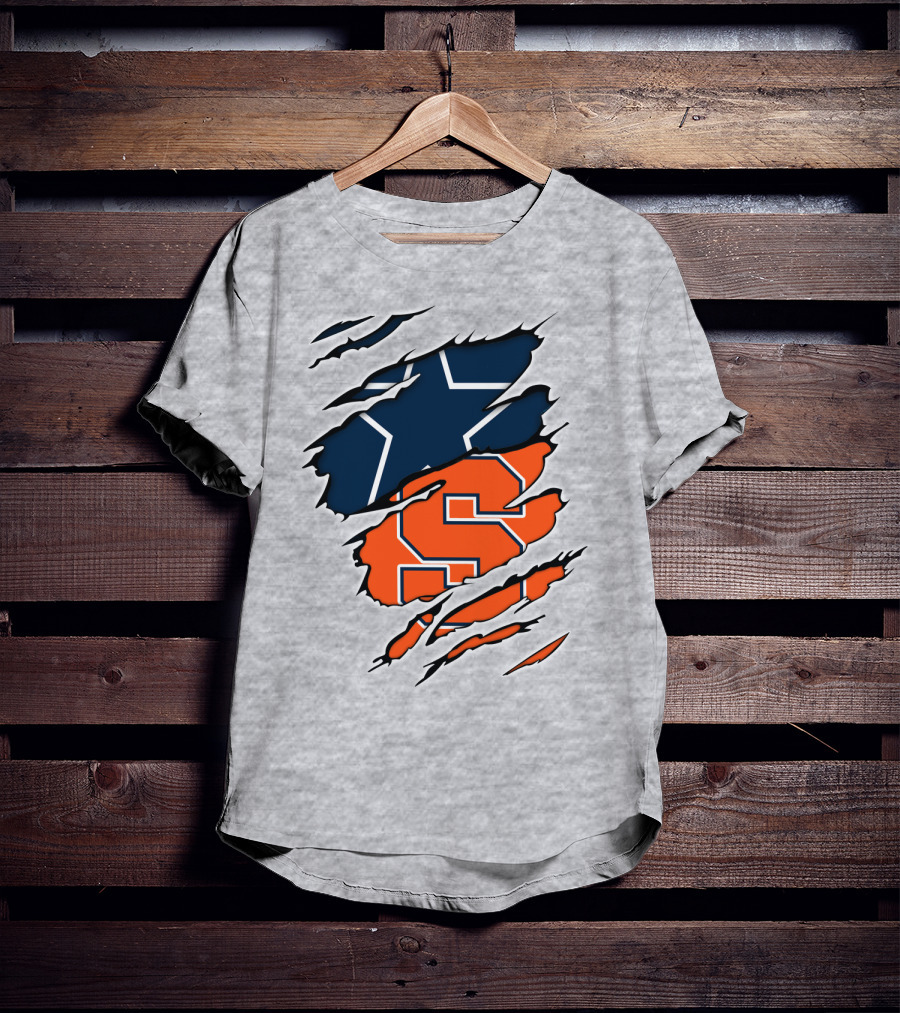 Syracuse Cowboys Star Torn Layers T-Shirt