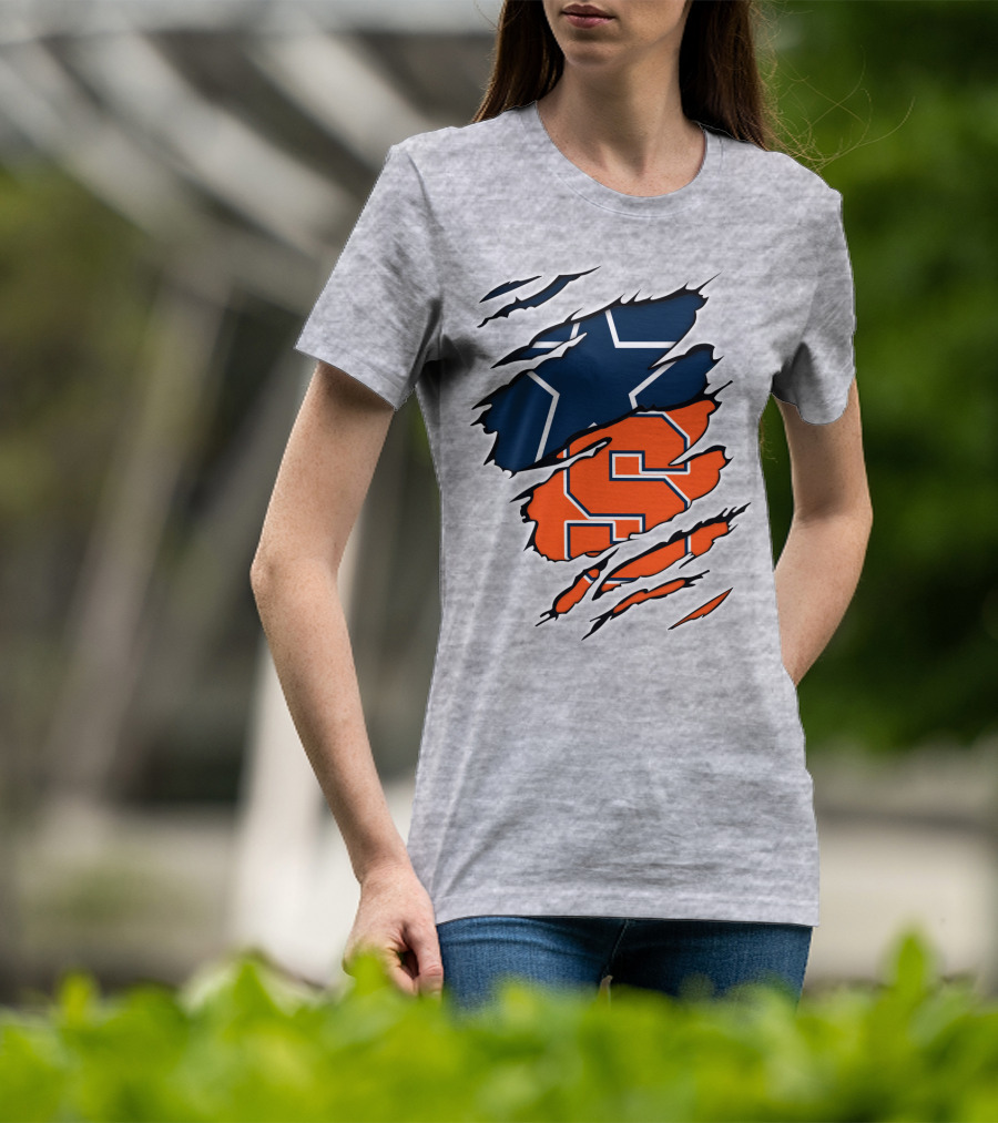 Syracuse Cowboys Star Torn Layers T-Shirt