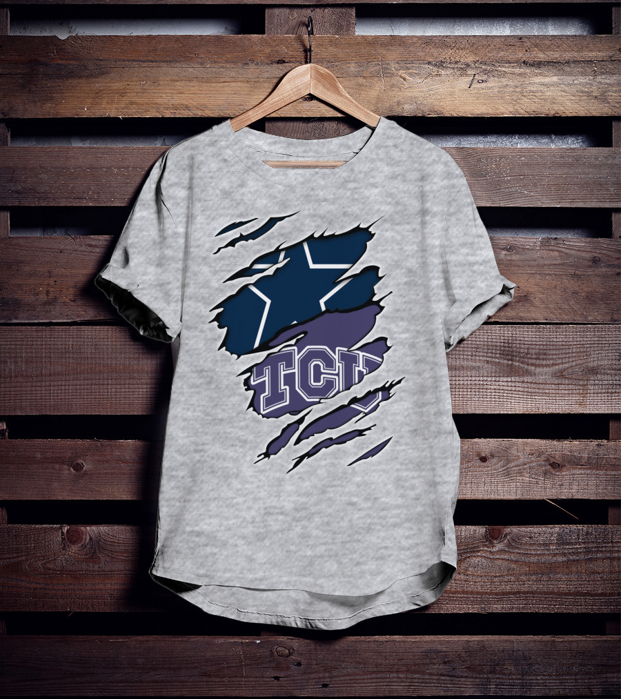 Cowboys TCU Star Torn T-Shirt