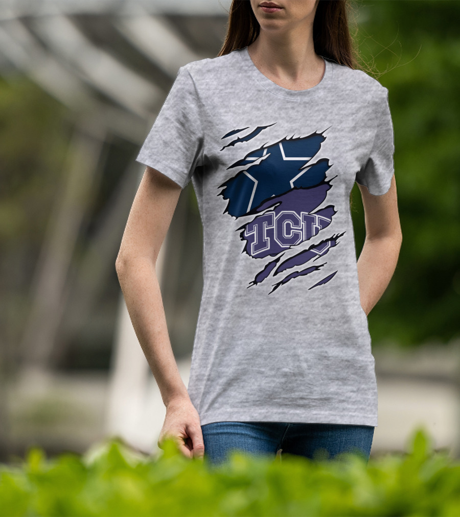 Cowboys TCU Star Torn T-Shirt