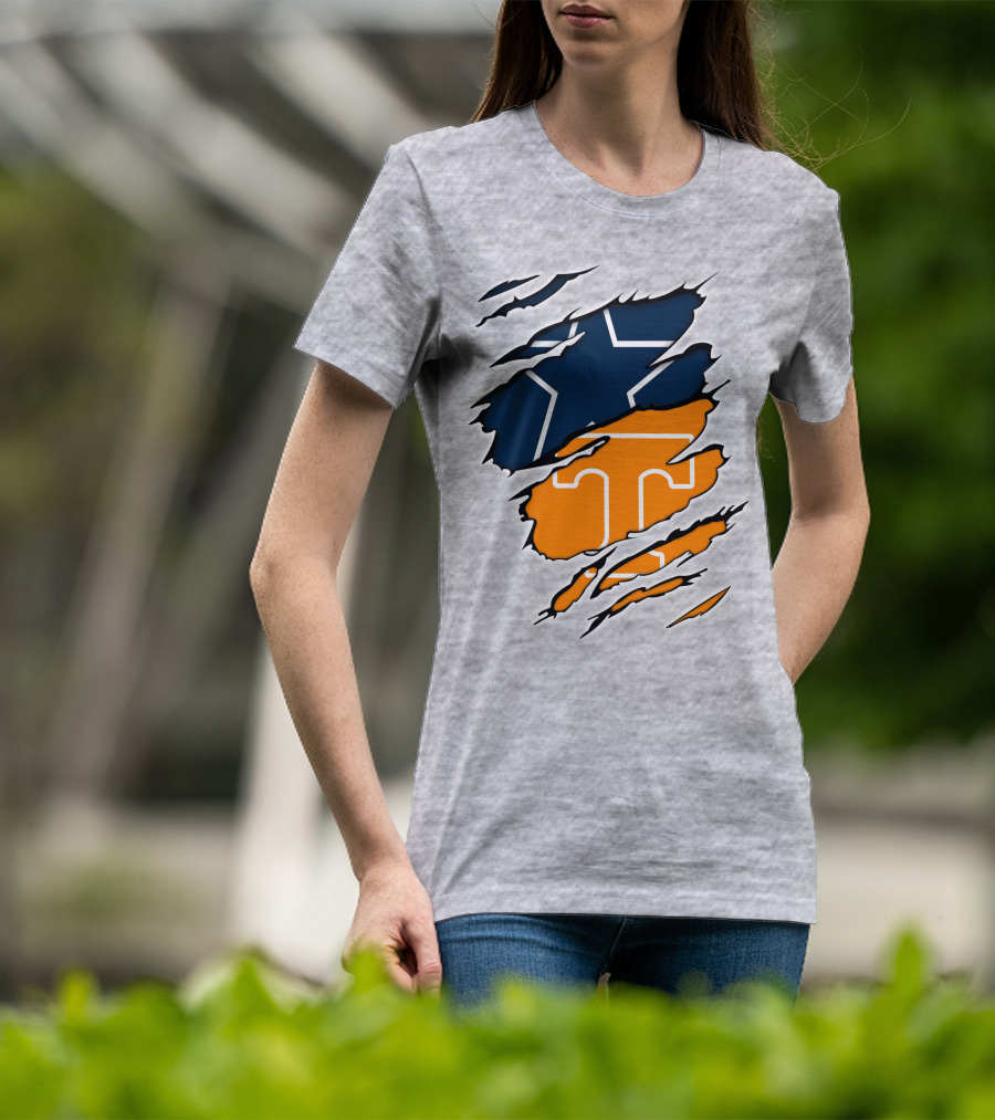 Cowboys Tennessee Vols Star Claw T-Shirt