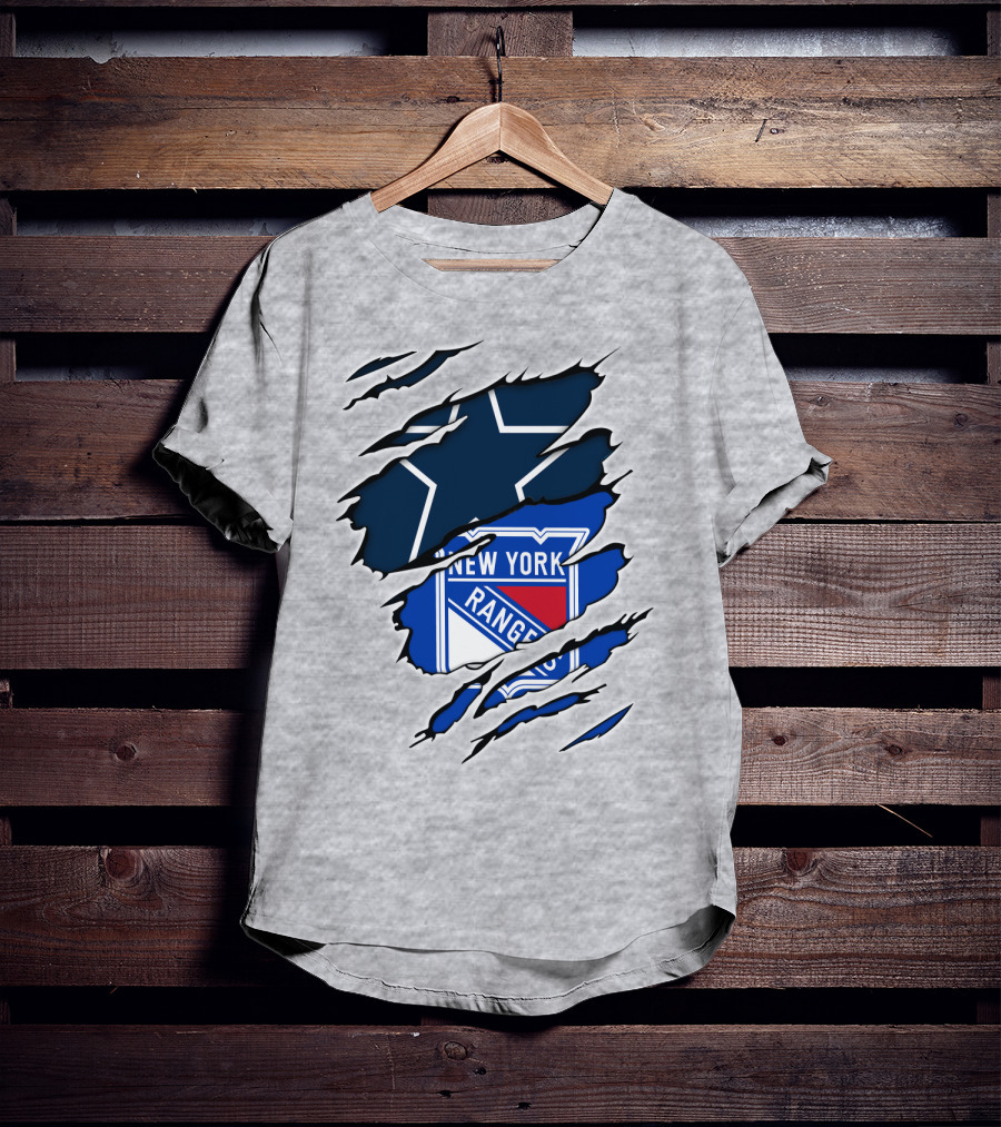 Cowboys Star New York Rangers Fusion T-Shirt
