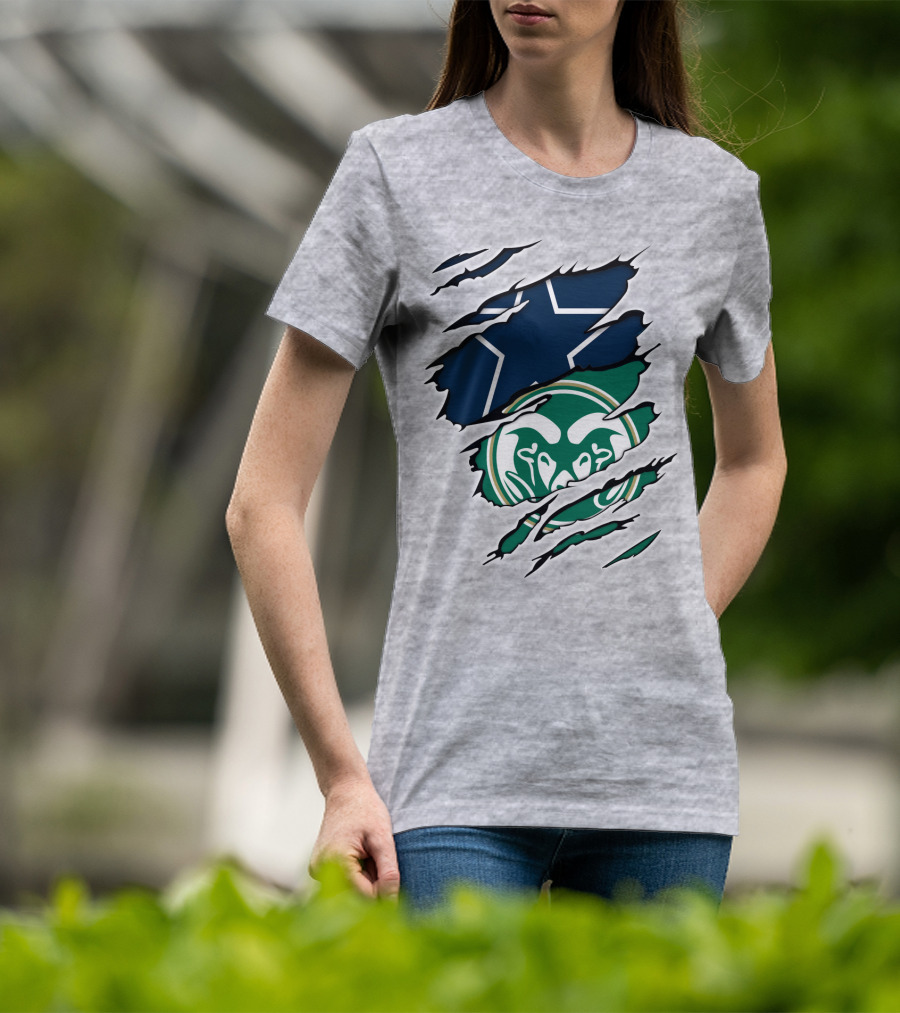 Cowboys Rams Star Logo Fusion T-Shirt