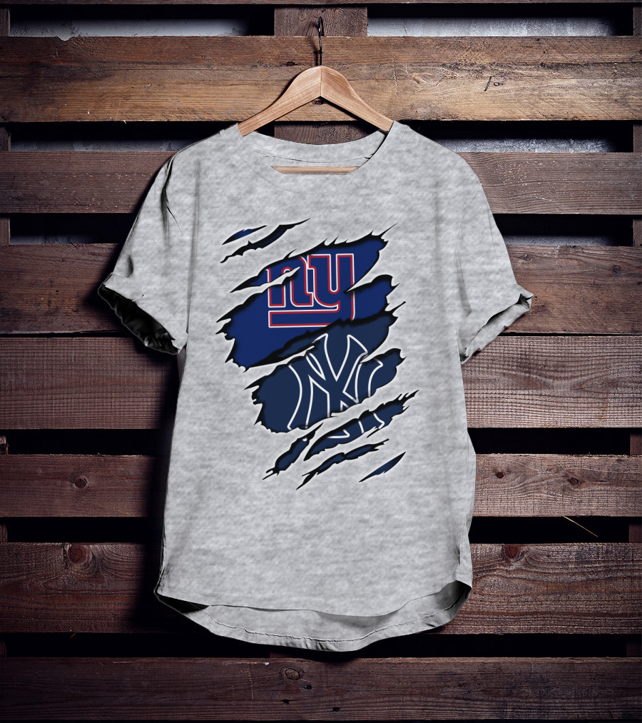 New York Giants Yankees Fan Crossover T-Shirt