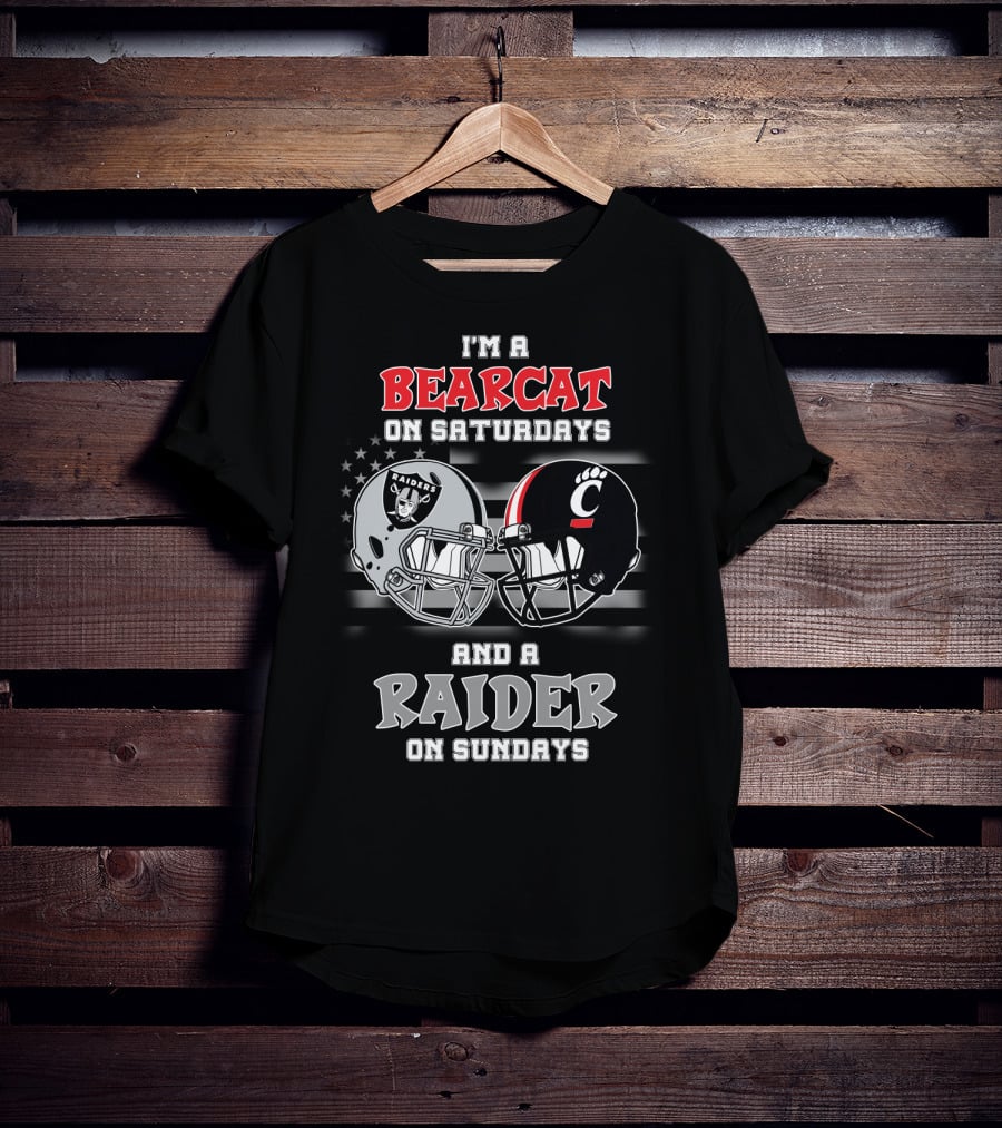I'm A Bearcat On Saturdays And A Raider On Sundays T-Shirt