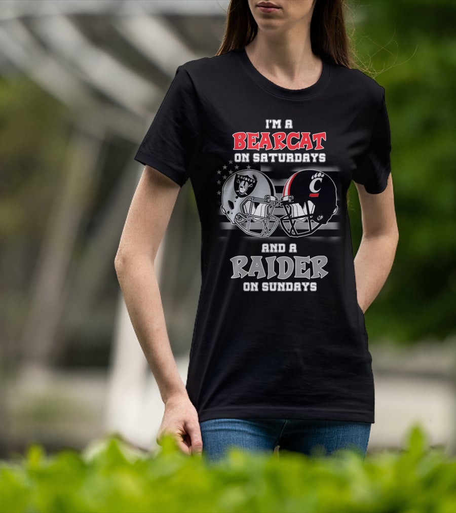 I'm A Bearcat On Saturdays And A Raider On Sundays T-Shirt