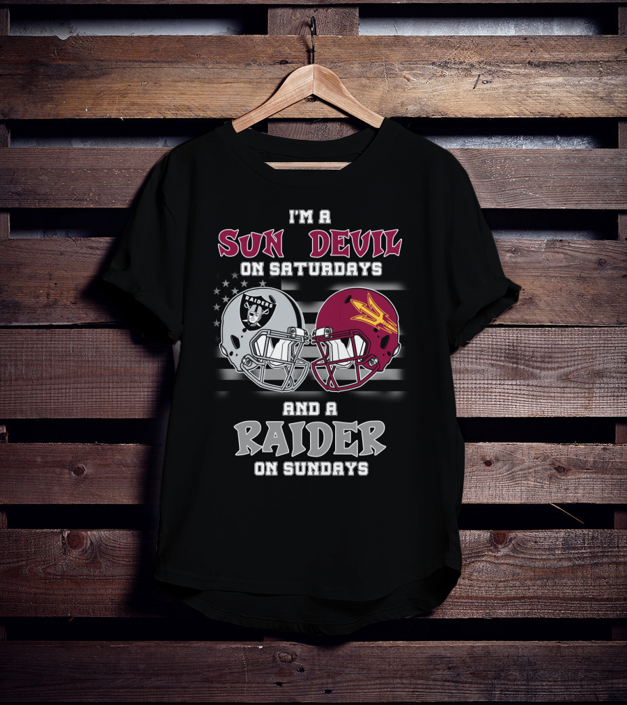 I'm A Sun Devil On Saturdays And A Raider On Sundays T-Shirt
