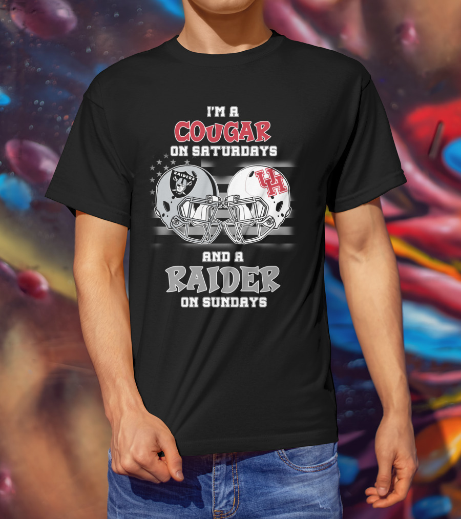 I'm A Cougar On Saturdays And A Raider On Sundays T-Shirt