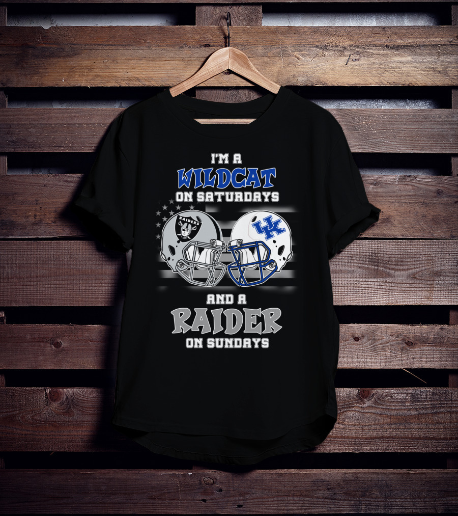 I'm A Wildcat On Saturdays And A Raider On Sundays T-Shirt
