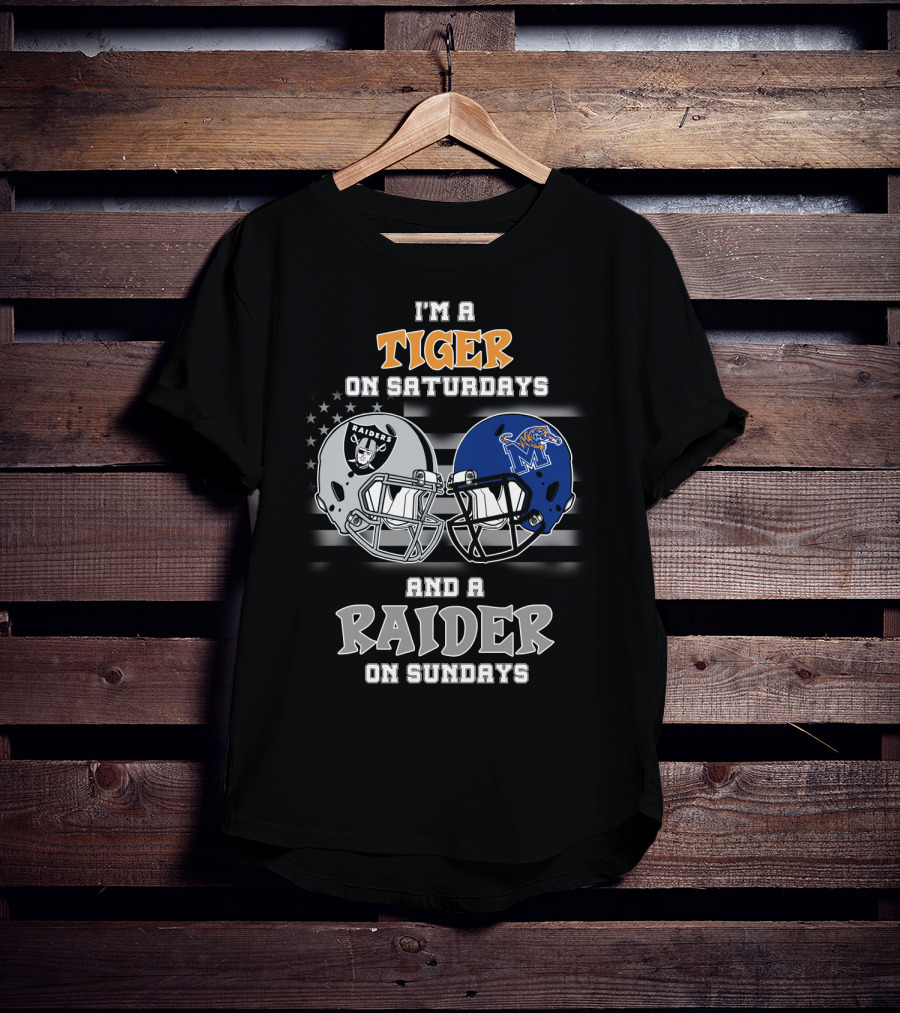 I'm A Tiger On Saturdays And A Raider On Sundays T-Shirt