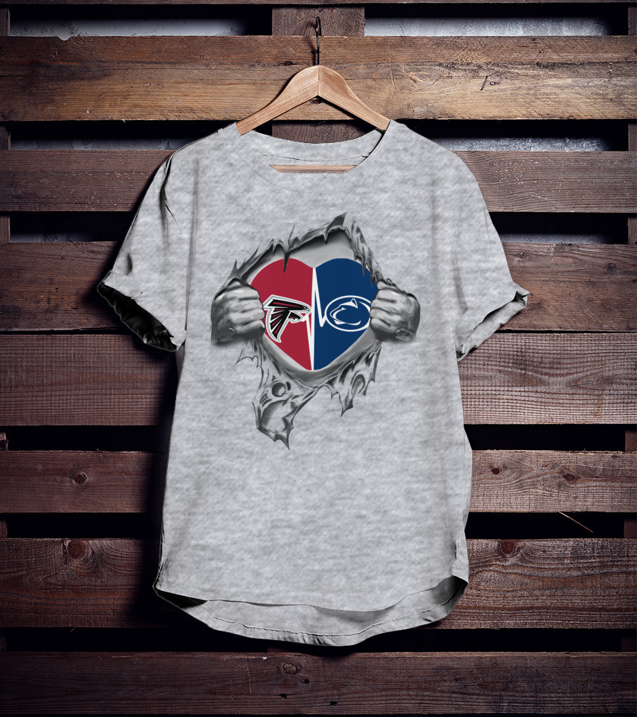 Falcons Penn State Heart Split T-Shirt