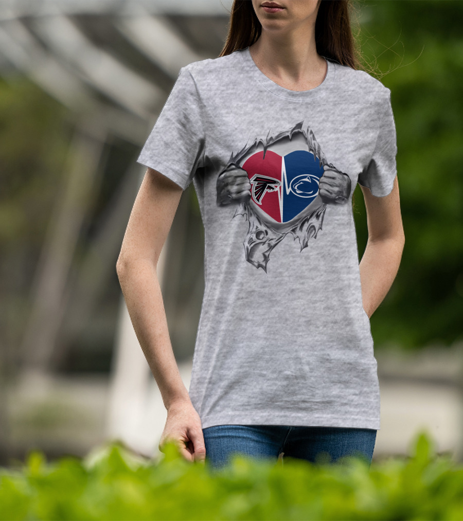 Falcons Penn State Heart Split T-Shirt