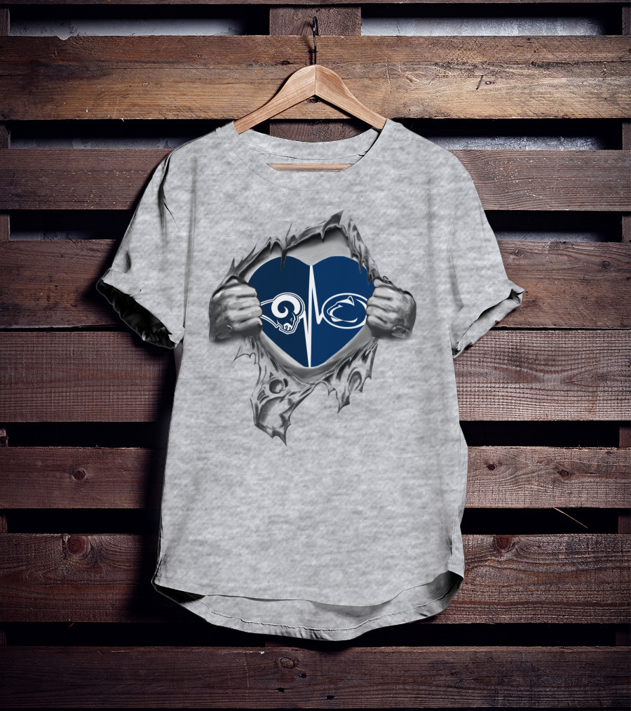Rams Penn State Heartbeat T-Shirt