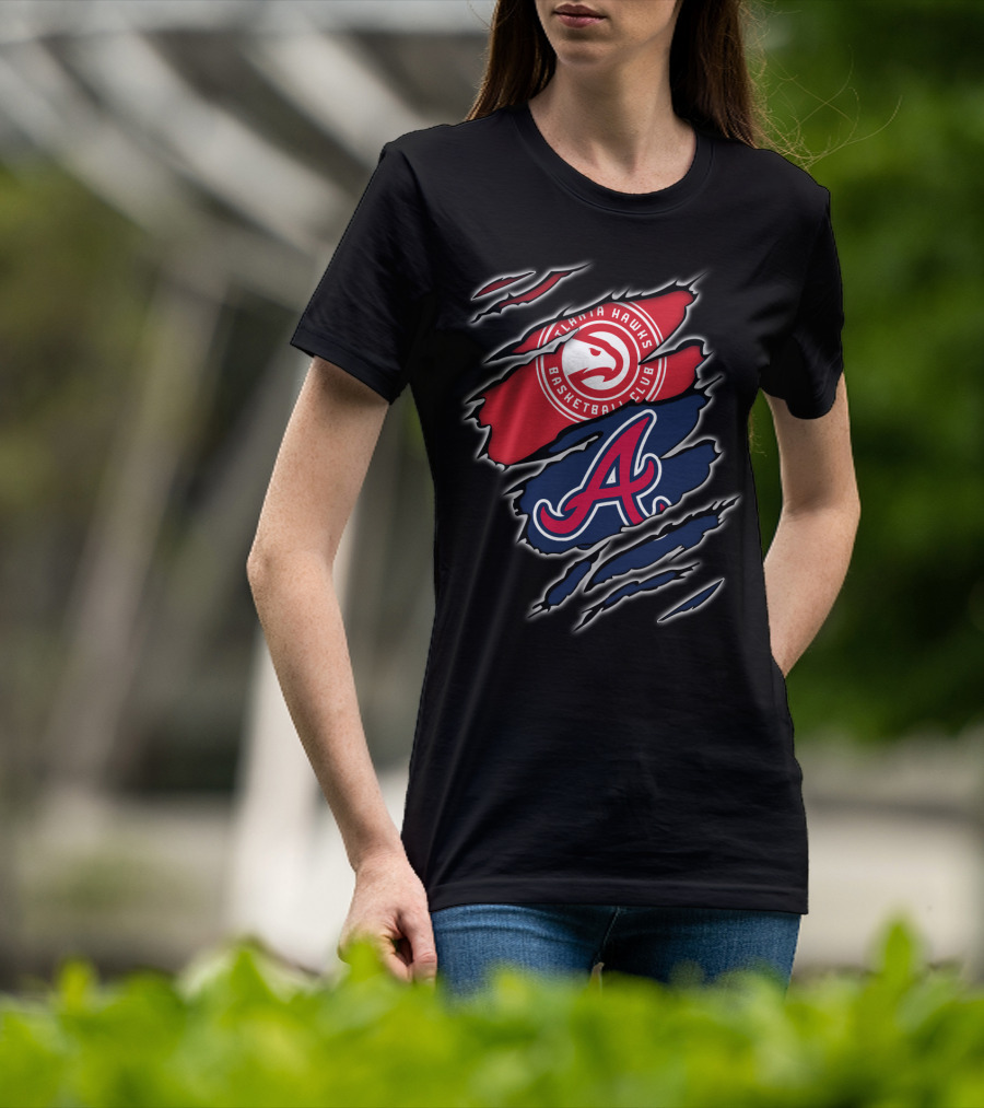 Atlanta Hawks Basketball Club Braves A T-Shirt