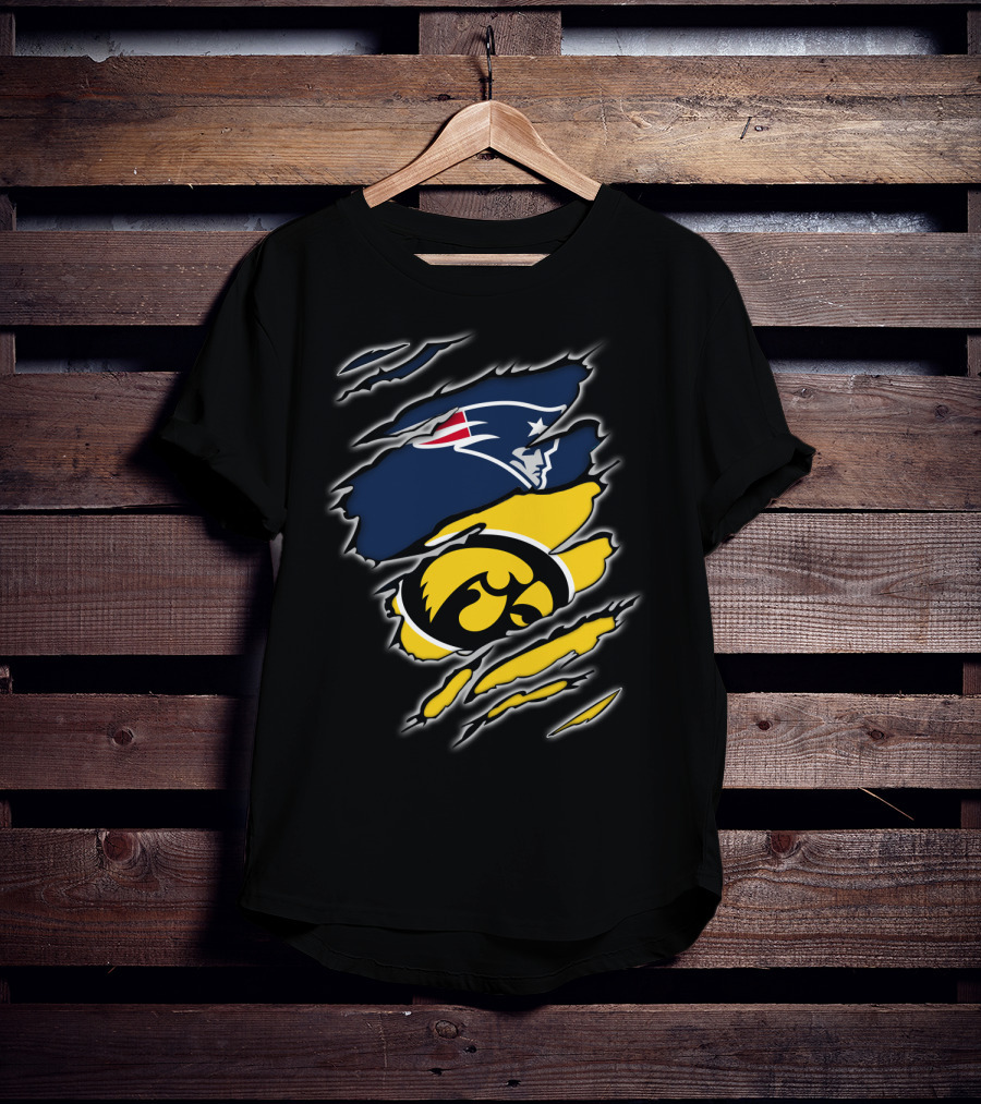 Patriots Hawkeyes Team Spirit Fusion T-Shirt