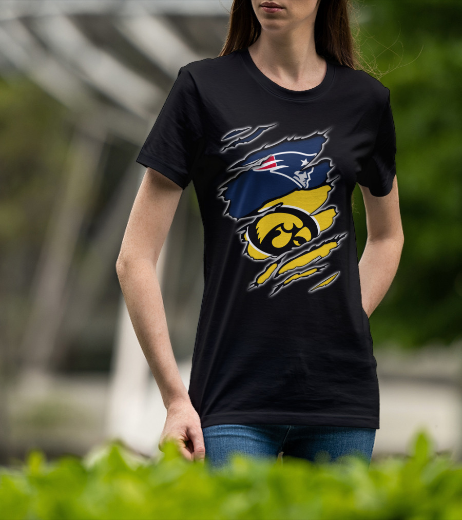 Patriots Hawkeyes Team Spirit Fusion T-Shirt
