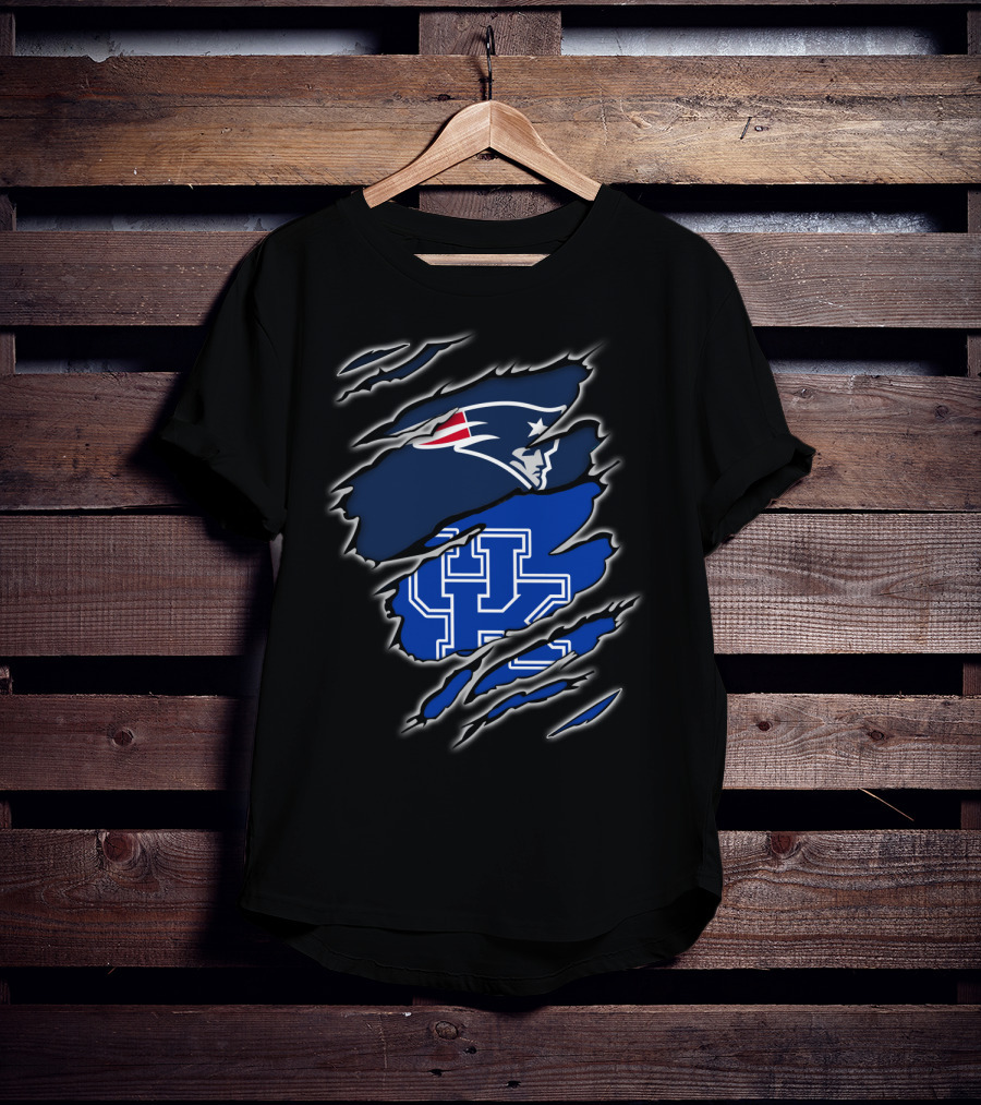 New England Patriots Kentucky Wildcats Combo T-Shirt