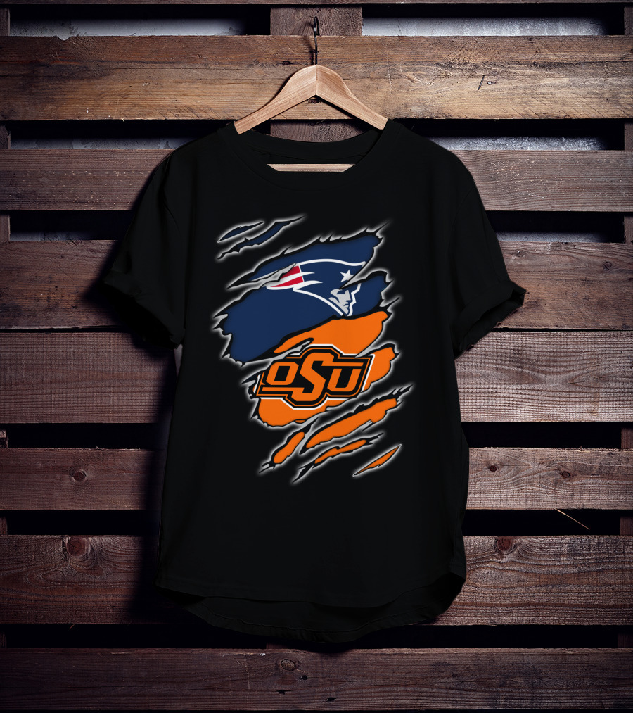 OSU Cowboys Patriots Logo Mashup T-Shirt