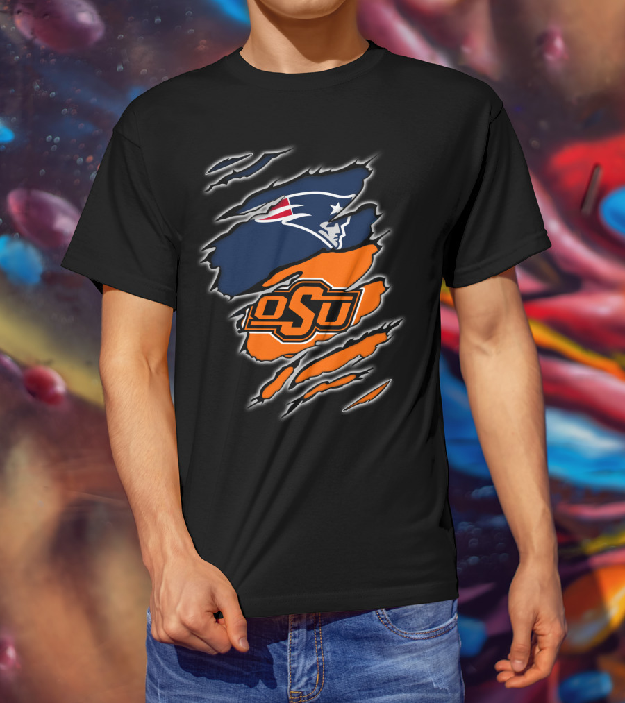 OSU Cowboys Patriots Logo Mashup T-Shirt