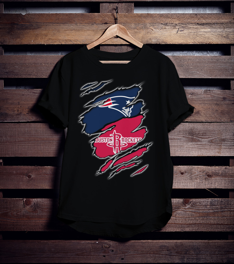 New England Patriots Houston Rockets Combo T-Shirt