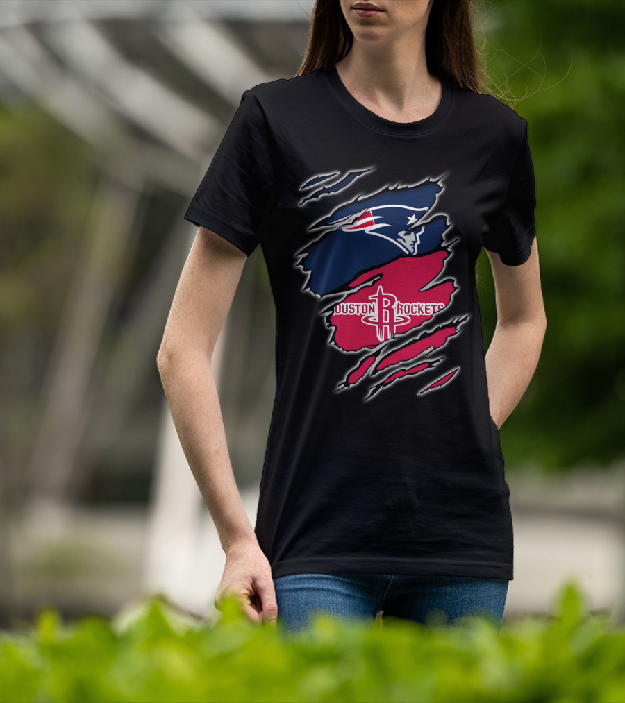 New England Patriots Houston Rockets Combo T-Shirt