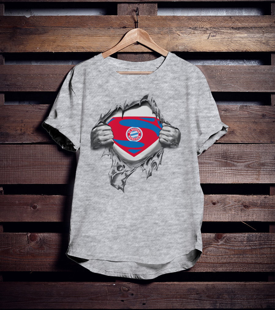 FC Bayern Munich Superman Logo Concept T-Shirt