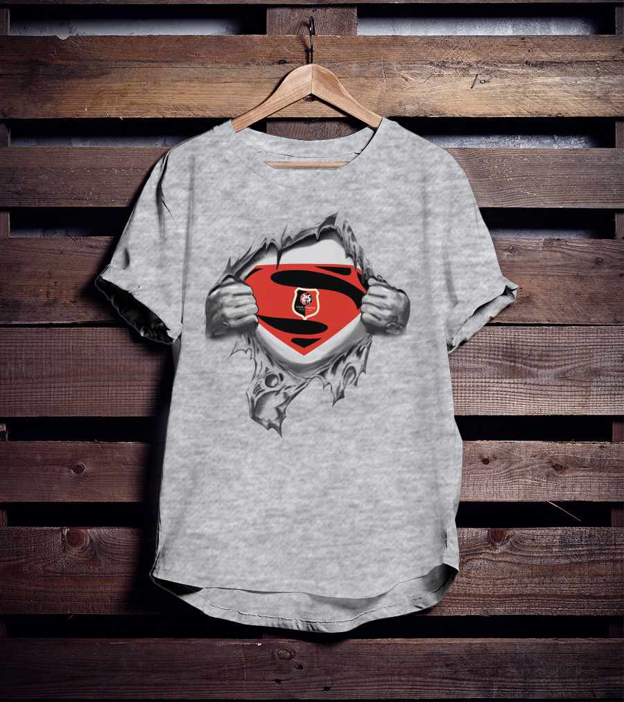 Stade Rennais Superman Logo Emblem T-Shirt