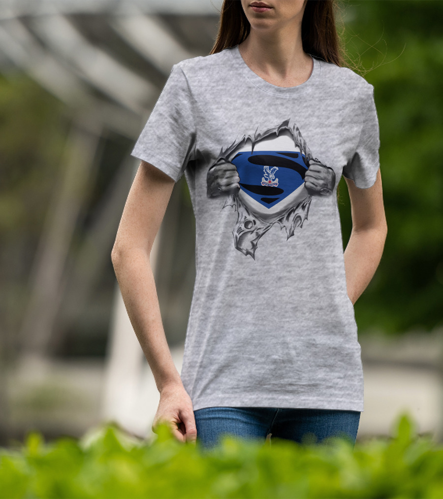 Crystal Palace Superman Shield Emblem Burst T-Shirt