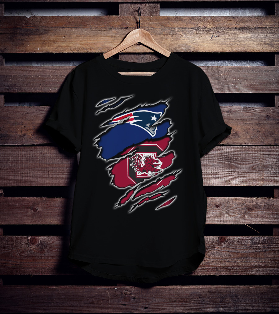 Patriots Gamecocks Logo Mashup T-Shirt