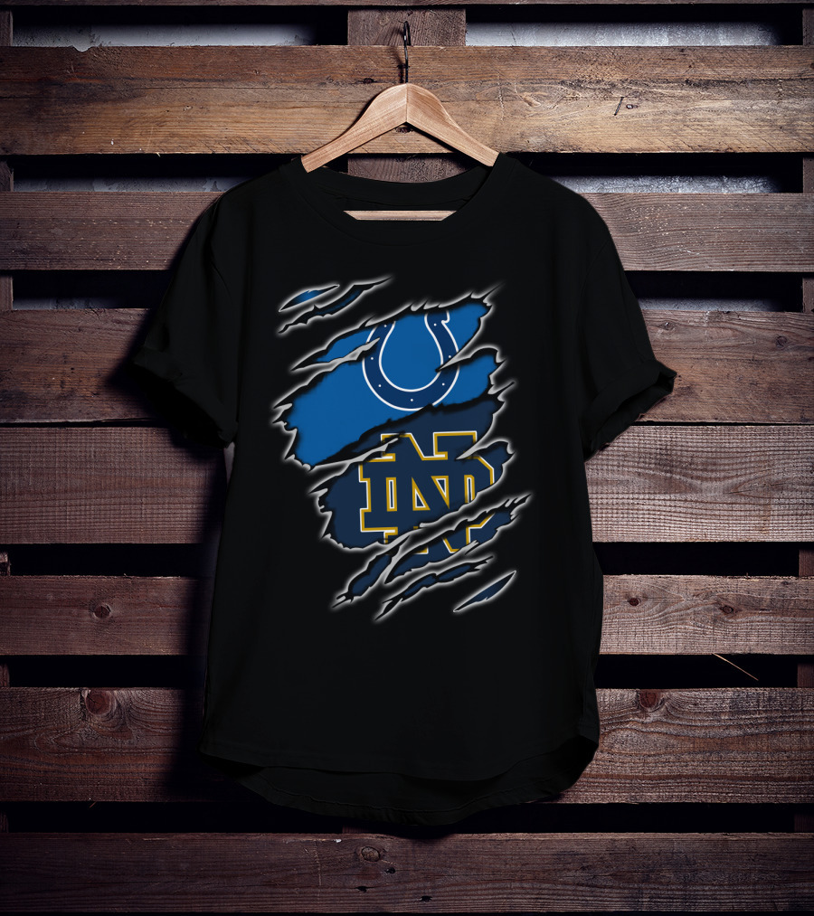 Colts Notre Dame Logo Mashup T-Shirt