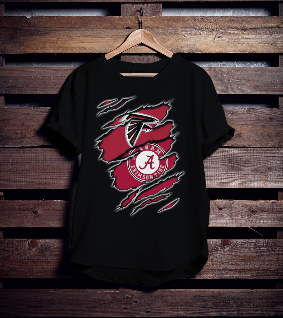 Falcons Alabama Crimson Tide Hybrid T-Shirt