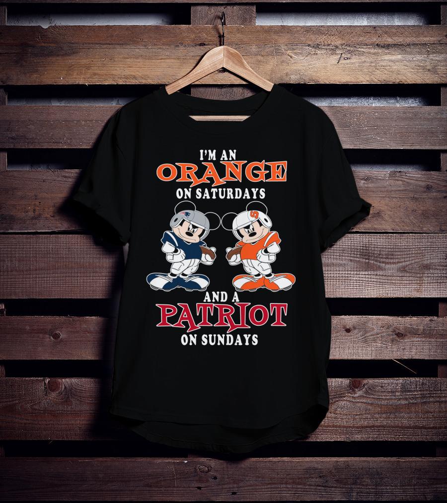 I'm An Orange On Saturdays And A Patriot On Sundays T-Shirt