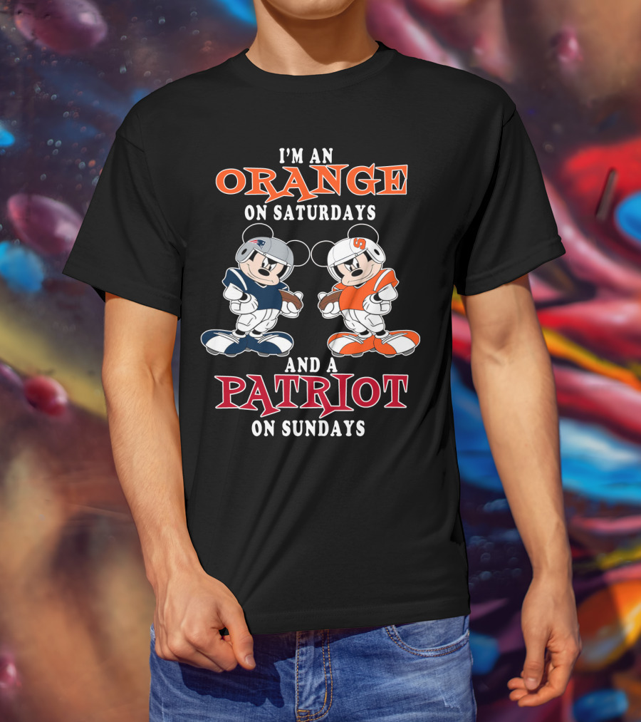 I'm An Orange On Saturdays And A Patriot On Sundays T-Shirt