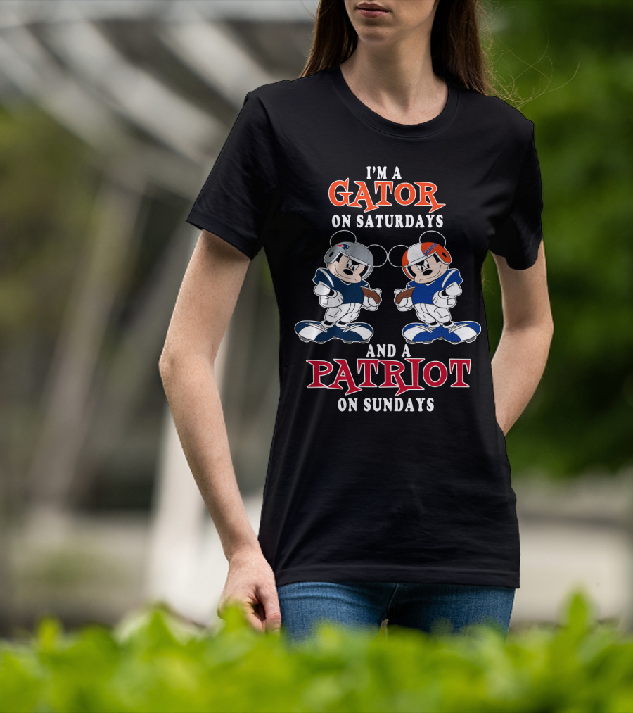 I'm A Gator On Saturdays And A Patriot On Sundays T-Shirt