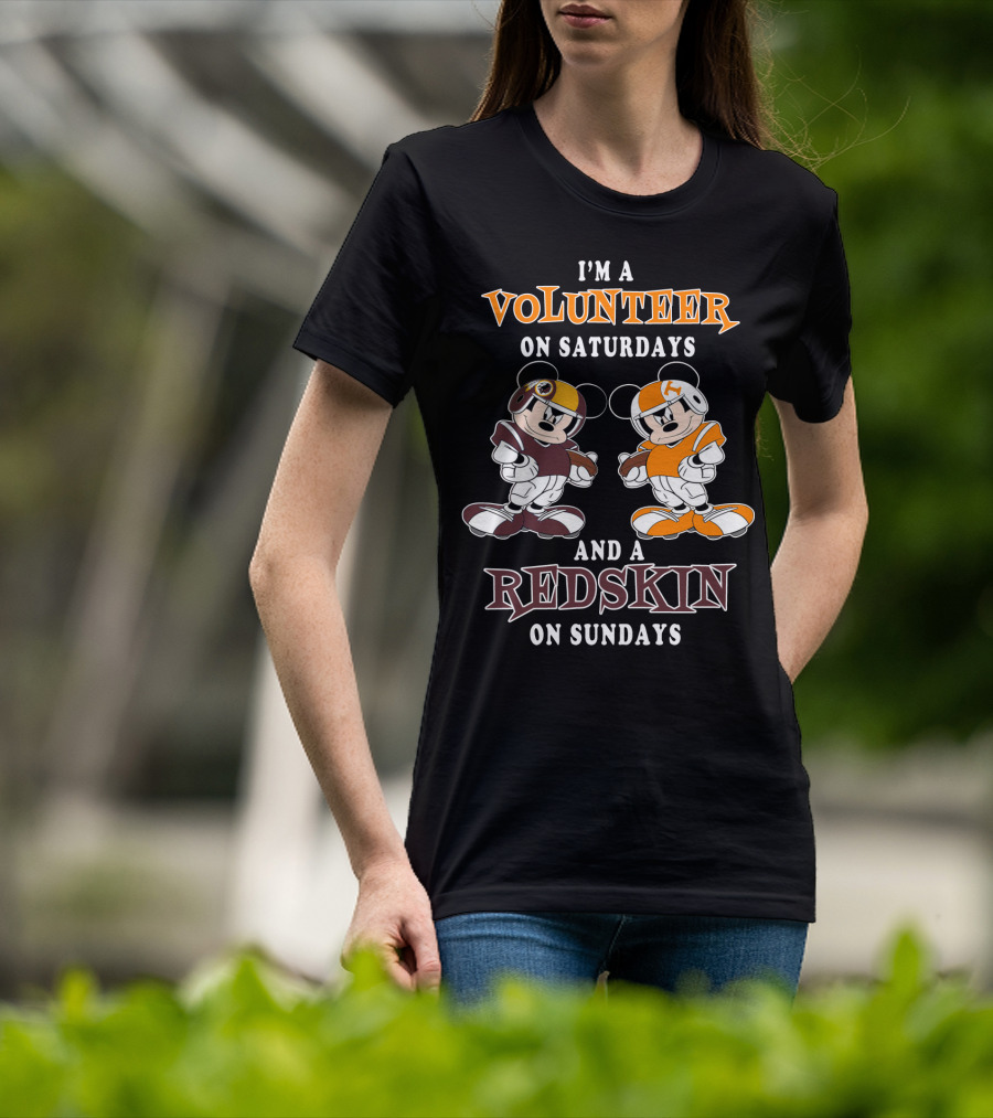 I'm A Volunteer On Saturdays And A Redskin On Sundays T-Shirt