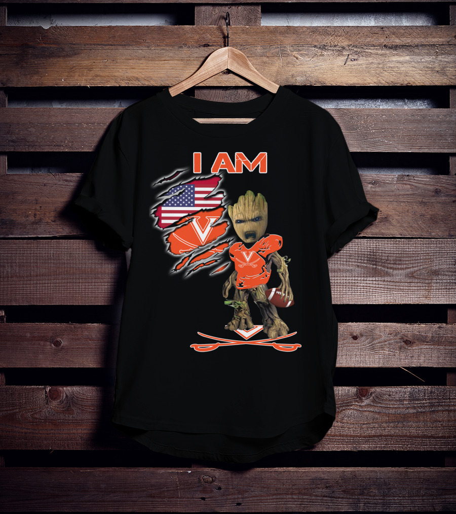 I Am Virginia Cavaliers Football Groot Fan T-Shirt
