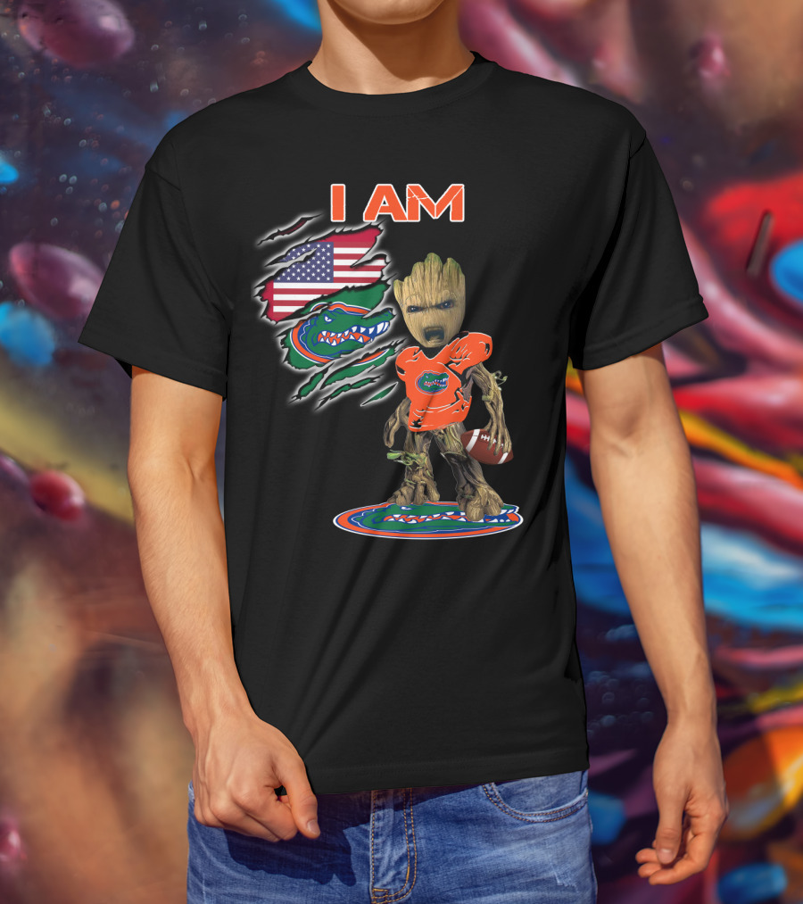 I Am Florida Gators American Football Groot Fan T-Shirt