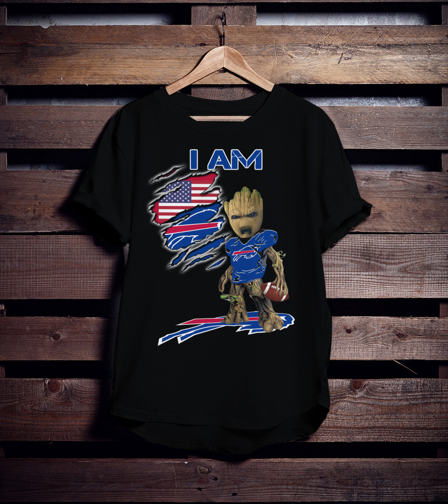 I Am Groot Buffalo Bills Usa Football Fan T-Shirt