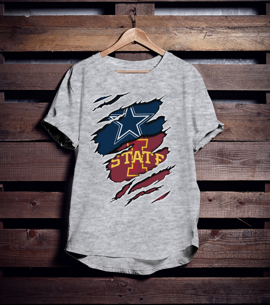 Dallas Cowboys Iowa State Cyclones Tearaway Combo T-Shirt