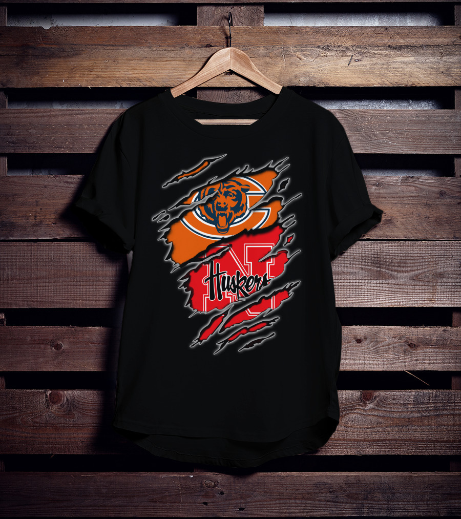 Bears Huskers Claw Marks T-Shirt