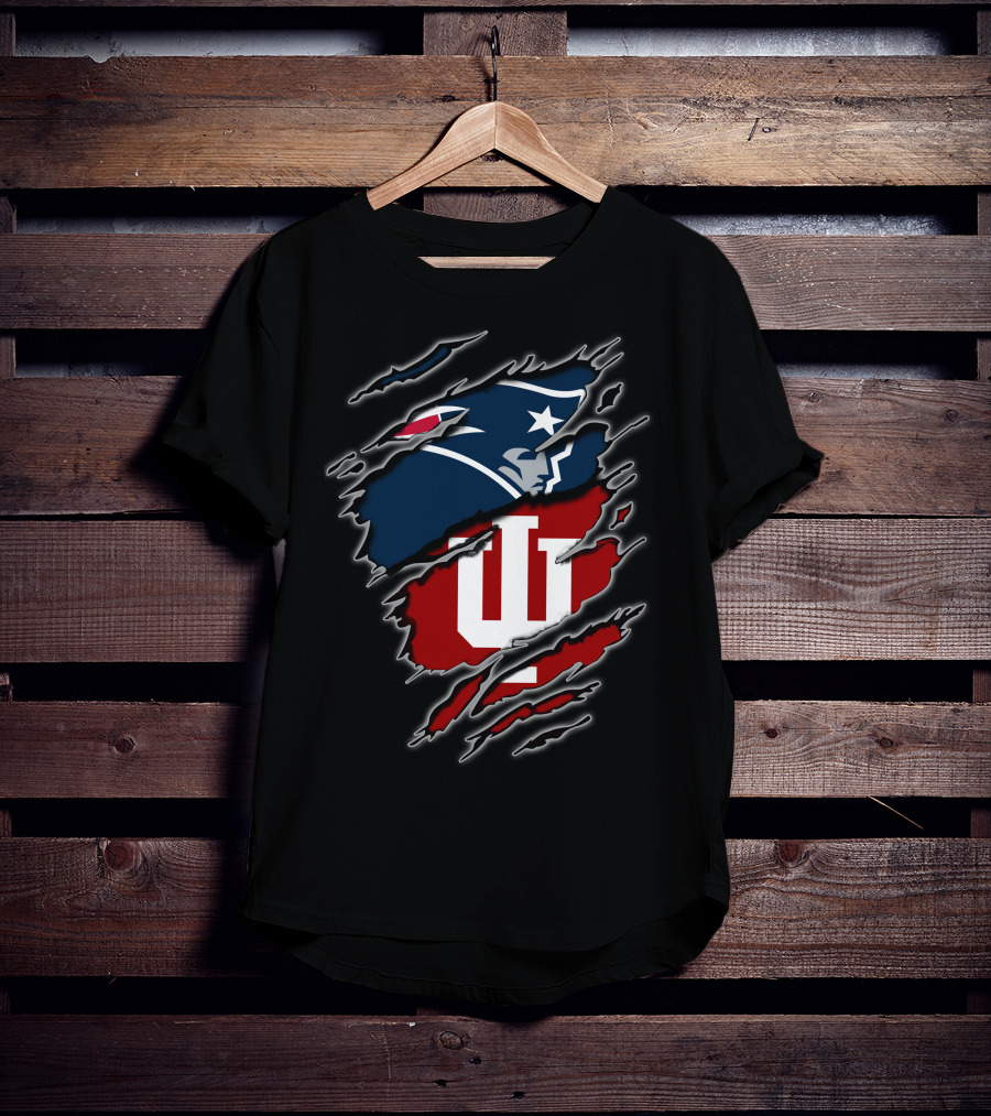 New England Patriots Indiana Hoosiers Mashup T-Shirt