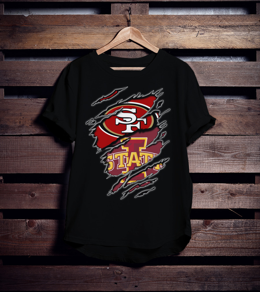 Sf 49ers Iowa State Cyclones Combination T-Shirt