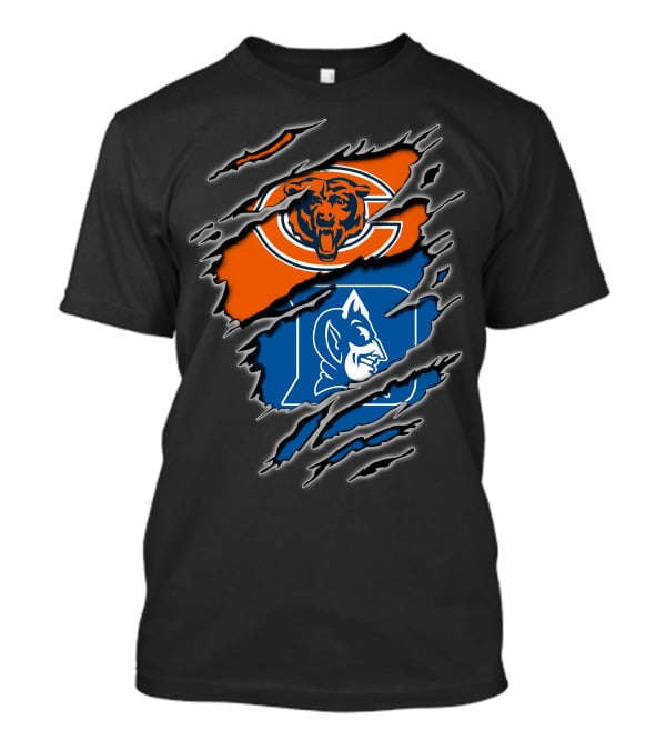 Chicago Bears Duke Blue Devils Fan Merchandise T-Shirt