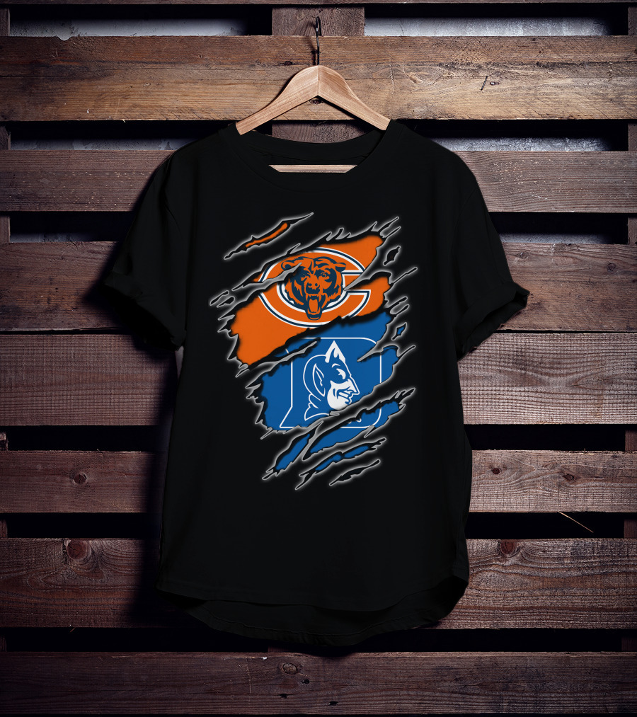 Chicago Bears Duke Blue Devils Fan Merchandise T-Shirt