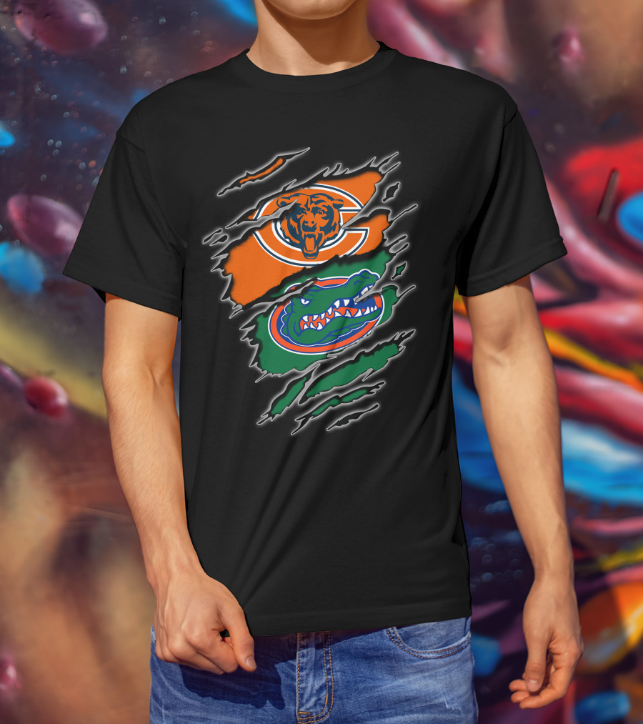 Chicago Bears Florida Gators Claw Marks T-Shirt