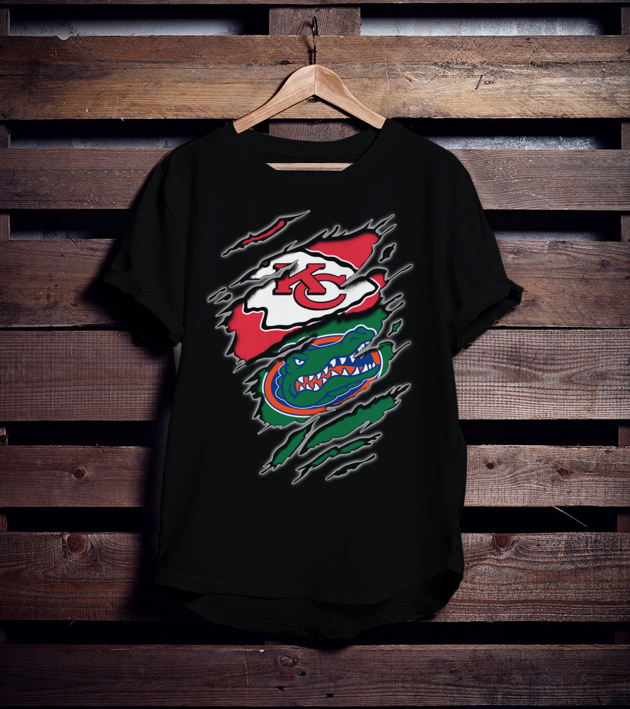 Kansas City Chiefs Florida Gators Integration T-Shirt