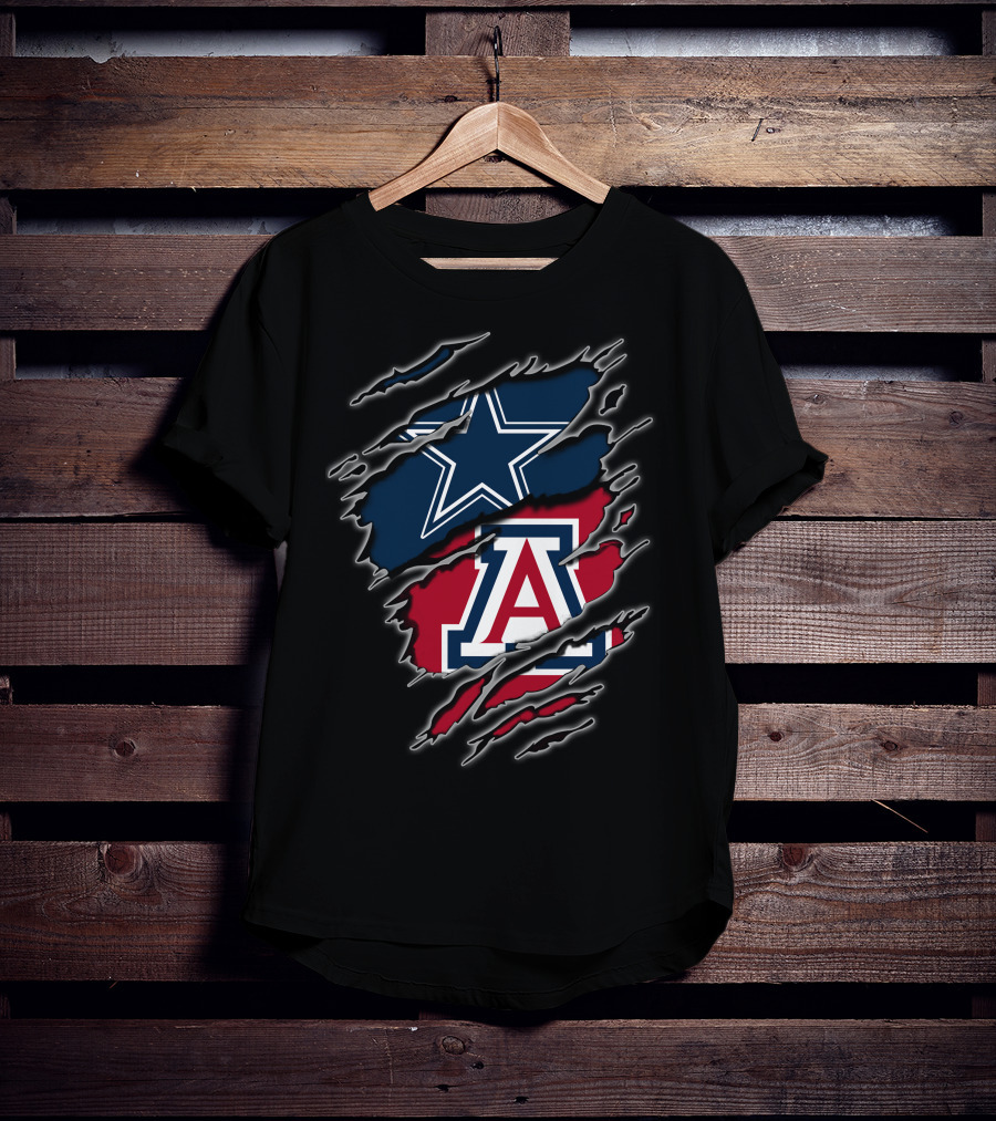 Dallas Cowboys Arizona Wildcats Rip T-Shirt