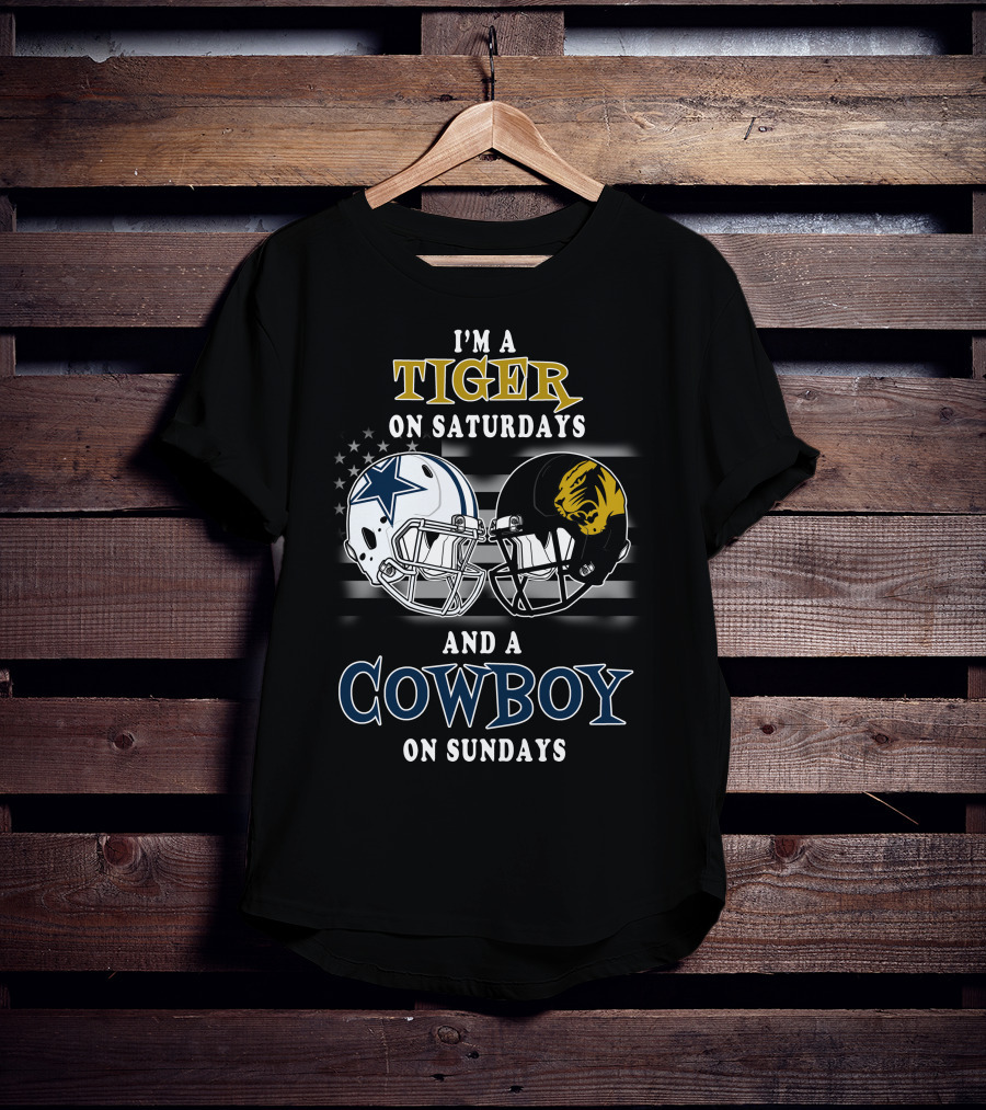 I'm A Tiger On Saturdays And A Cowboy On Sundays T-Shirt